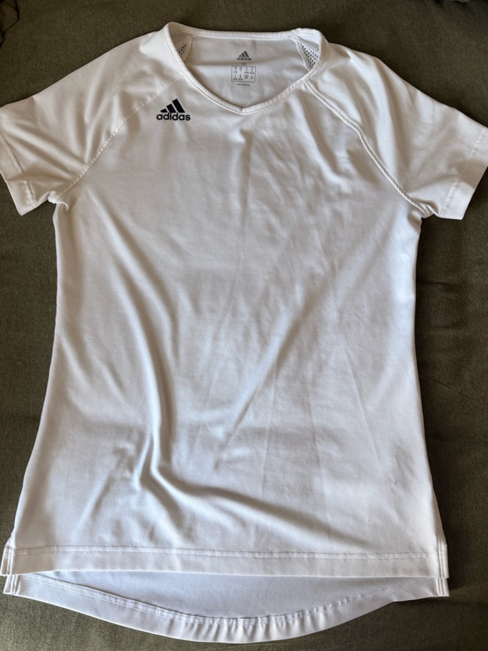 adidas White Short Sleeve Women's Performance Tee